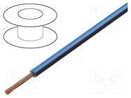 Wire; FLRY-B; 1x0.75mm2; stranded; Cu; PVC; blue-black; 60V; 100m BQ CABLE
