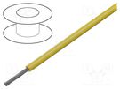 Wire; EcoGen®,EcoWire Metric; stranded; Cu; 1mm2; MPPE; yellow ALPHA WIRE