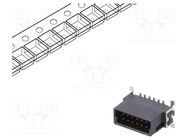Connector: PCB to PCB; male; PIN: 12; 1.27mm; -55÷125°C; UL94V-0 ADAM TECH