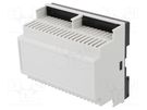 Enclosure: for DIN rail mounting; Y: 90mm; X: 105mm; Z: 58mm; grey HAMMOND