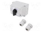 Switch: cam switch; Stabl.pos: 2; 40A; 0-1; flush mounting; Poles: 3 SPAMEL