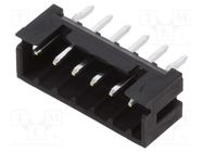 Connector: wire-wire/PCB; socket; male; PIN: 6; DF3; Pitch: 2mm; THT HIROSE