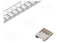Connector: for cards; microSD; bottom board mount,push-push; SMT HIROSE