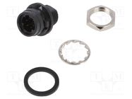 Connector: circular; push-pull; socket; PIN: 6; 2A; HR30; soldering HIROSE