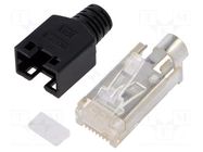 Connector: RJ45; plug; TM11P; PIN: 8; Cat: 3; shielded; 8p8c; 5mm HIROSE
