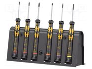 Kit: screwdrivers; precision; Microstix®,Phillips,slot; M; ESD WERA