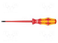 Screwdriver; insulated,slim; slot; 5.5x1mm; Blade length: 125mm WERA