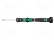 Screwdriver; precision; Torx®; TX02; Blade length: 40mm WERA