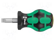 Screwdriver: standard; slot; 6.5x1.2mm; STUBBY WERA