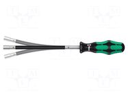 Screwdriver: standard; with flexible shaft; 6-angles socket WERA