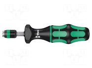 Screwdriver: torque; adjustable; 142mm; 0.9÷1.5Nm; 1/4"; ±6% WERA