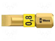 Screwdriver bit; slot; 5.5x0.8mm; Overall len: 25mm; BiTorsion WERA