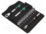 Wrench-set; 6-angles,socket spanner; Mounting: 1/2"; Zyklop WERA
