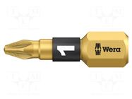 Screwdriver bit; Pozidriv®; PZ1; Overall len: 25mm; BiTorsion WERA