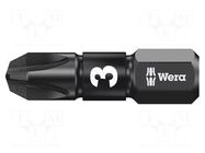 Screwdriver bit; Pozidriv®; PZ3; Overall len: 25mm WERA