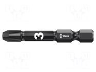 Screwdriver bit; Pozidriv®; PZ3; Overall len: 50mm WERA