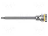 Socket; Hex Plus key,socket spanner; HEX 4mm; 3/8"; Zyklop WERA