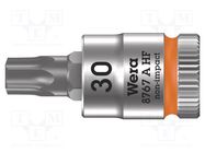 Socket; socket spanner,Torx®; TX30; 1/4"; 28mm; Zyklop WERA