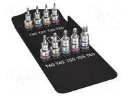 Wrench-set; socket spanner; Bit: Torx®; Chrom-vanadium steel WERA