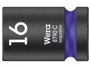 Socket; 6-angles,socket spanner,impact; HEX 16mm; 1/2" WERA