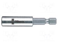 Holder; 1/4"; Overall len: 50mm; Mounting: 1/4" (F6,3mm) WERA
