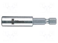 Holder; Socket size-inch: 1/4"; HEX 1/4"; Overall len: 50mm WERA