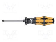 Screwdriver; Pozidriv®; for impact,assisted with a key; PZ1 WERA