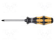Screwdriver; for impact,assisted with a key; Pozidriv®; PZ2 WERA