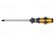Screwdriver; for impact,assisted with a key; Pozidriv®; PZ3 WERA
