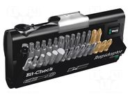 Kit: screwdriver bits; Overall len: 25mm; Mounting: 1/4" (C6,3mm) WERA