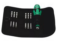 Kit: screwdrivers; Phillips,Pozidriv®,slot; case; 6pcs. WERA