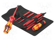 Kit: screwdrivers; insulated; 1kVAC; max.14Nm; 16pcs. WERA