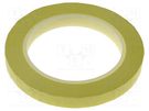 Tape: electrical insulating; W: 12mm; L: 66m; Thk: 63um; yellow; 100% 3M