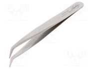 Tweezers; 120mm; for precision works; Blade tip shape: flat KNIPEX