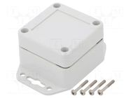 Enclosure: multipurpose; X: 60mm; Y: 60mm; Z: 40mm; ZP; polycarbonate KRADEX