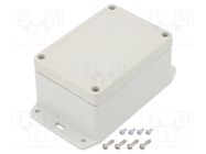 Enclosure: multipurpose; X: 75mm; Y: 105mm; Z: 55mm; Ritec; IP65 HAMMOND