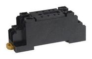 RELAY SOCKET, 10A, 8 PIN, DIN RAIL