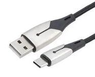 USB CABLE, 2.0 A PLUG-C PLUG, 3.3FT