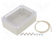 Enclosure: multipurpose; X: 75mm; Y: 105mm; Z: 40mm; Ritec; IP65 HAMMOND