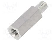 Screwed spacer sleeve; 18mm; Int.thread: M5; Ext.thread: M5 DREMEC