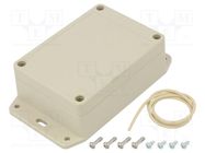 Enclosure: multipurpose; X: 75mm; Y: 105mm; Z: 40mm; Ritec; ABS; IP65 HAMMOND