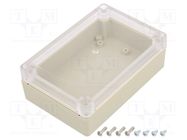 Enclosure: multipurpose; X: 85mm; Y: 125mm; Z: 40mm; Ritec; ABS; IP65 HAMMOND