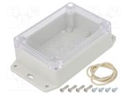 Enclosure: multipurpose; X: 75mm; Y: 105mm; Z: 40mm; Ritec; IP65 HAMMOND