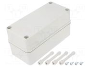 Enclosure: multipurpose; X: 80mm; Y: 170mm; Z: 85mm; PICCOLO; grey FIBOX