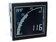 Ammeter; digital,mounting,programmable; 0÷5A,0A÷10kA1; on panel TRUMETER