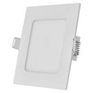 LED recessed luminaire NEXXO, square, white, 7W, warm white, EMOS