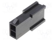 Plug; wire-wire; male; Micro-Fit 3.0; 3mm; PIN: 2; w/o contacts MOLEX