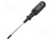 Screwdriver; Phillips; PH1; Blade length: 80mm; Overall len: 200mm ENGINEER