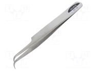 Tweezers; 120mm; universal; Blades: curved; Blade tip shape: sharp ENGINEER