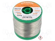 Soldering wire; Sn95,5Ag3,8Cu0,7; 0.5mm; 0.5kg; lead free; reel STANNOL